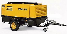 Дизельный компрессор Atlas Copco XAVS 196 DD на шасси — фото 1