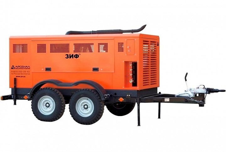 Дизельный компрессор ЗИФ ПВ-28/1,3 на шасси